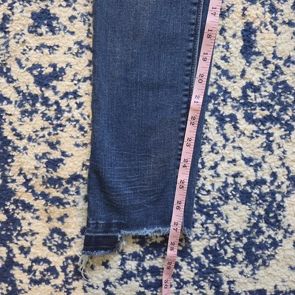 Dear John Dark Blue Skinny Jeans with Raw Hem - Picture 2 of 8